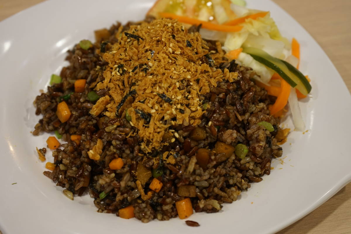 Fried Olive Wild Rice @ Clover 8